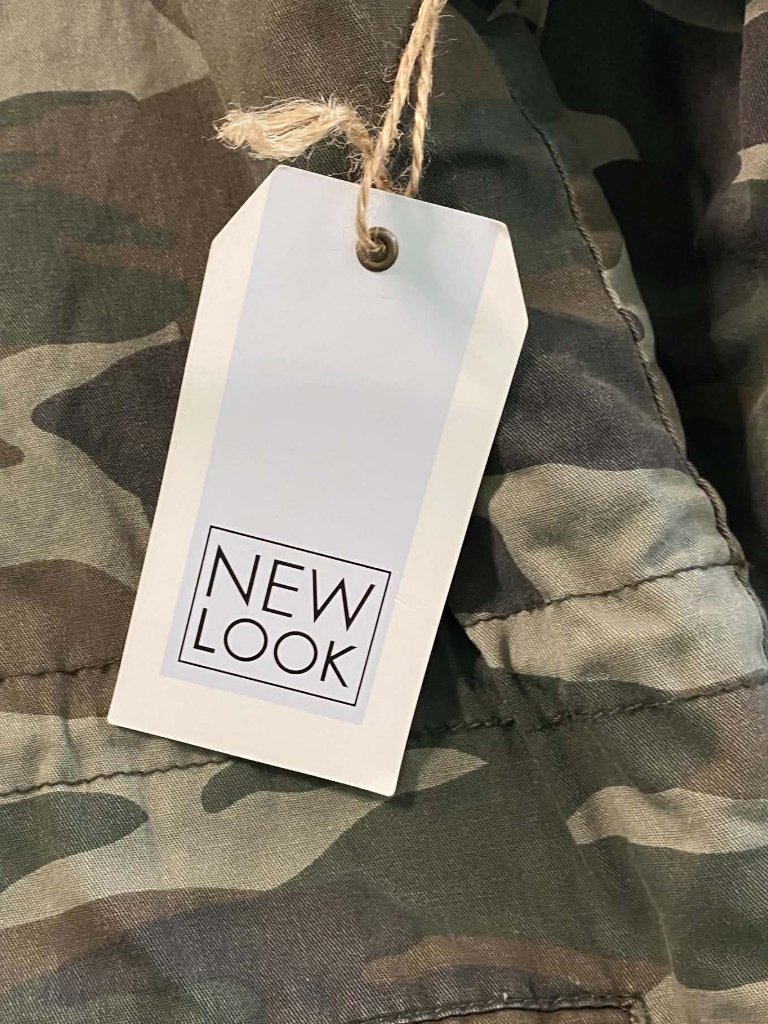 New Look Camo Sherpa Lined Parka Jacket Women’s L Nwt — image 4 of 8